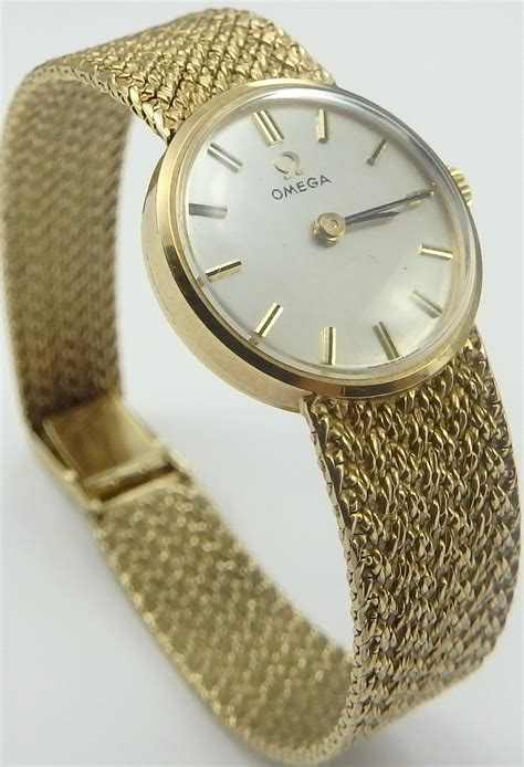 secondhand ladies gold omega watch for sale